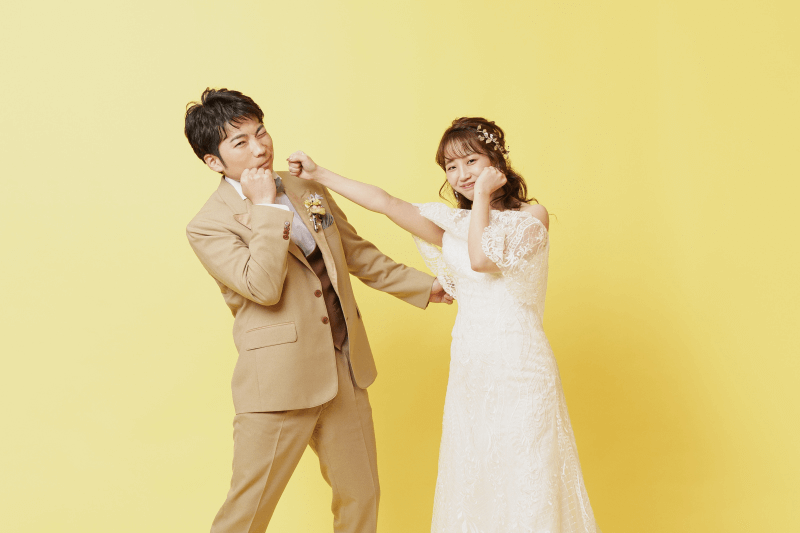 撮影中は少しでもおふたりの自然体な笑顔が残せるように、できるだけ緊張しないような雰囲気つくりを心がけています！一緒に撮影を楽しみましょう♪