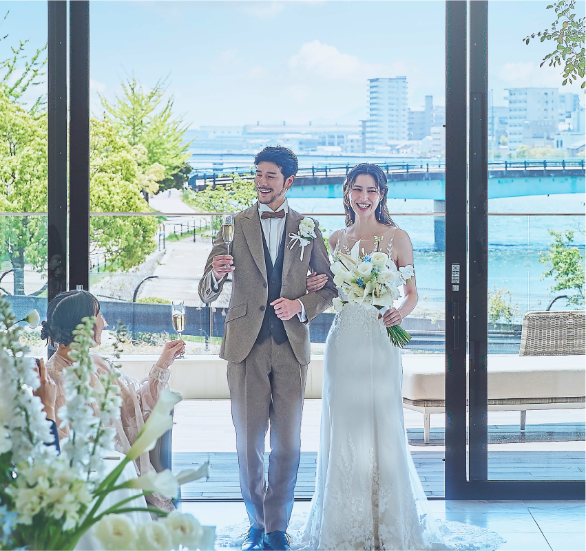 少人数が叶う結婚式場｜ザ・リバーサイドテラス広島ツリーズスクエア